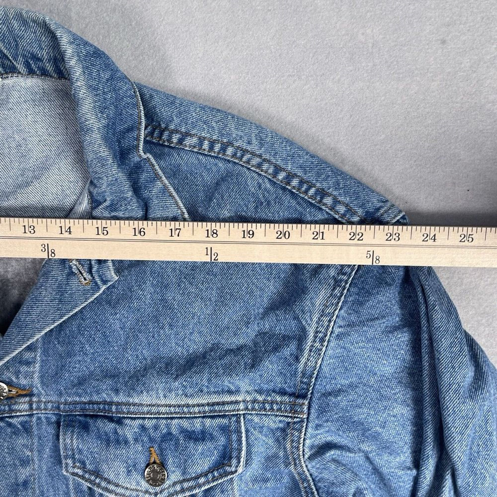 Vintage TYCA Blue Denim Jacket Men Medium Farm Heart Basket Made In USA‎ - Picture 10 of 13